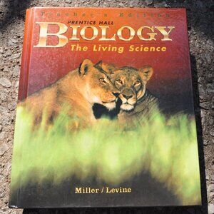 Teacher's Edition Biology the Living Science hardcover book 1998 (B7)